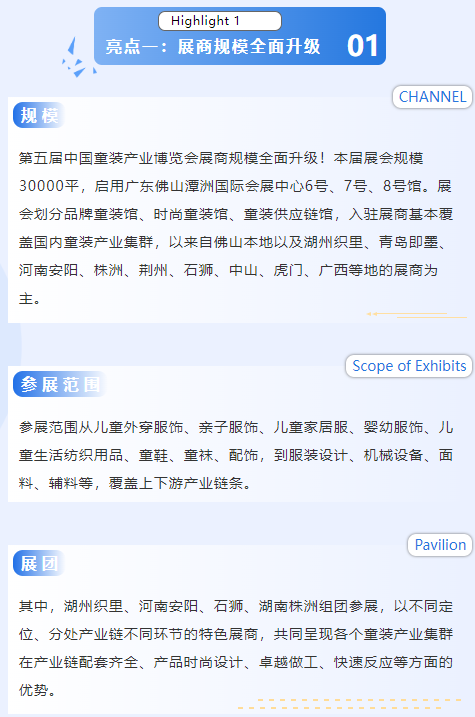  亮点 | “童”领新商机！第五届中国童装产业博览会高能“剧透”！